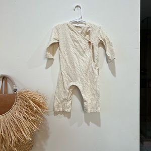 Zara 9-12 months Gender Neutral romper. Mustard and cream.